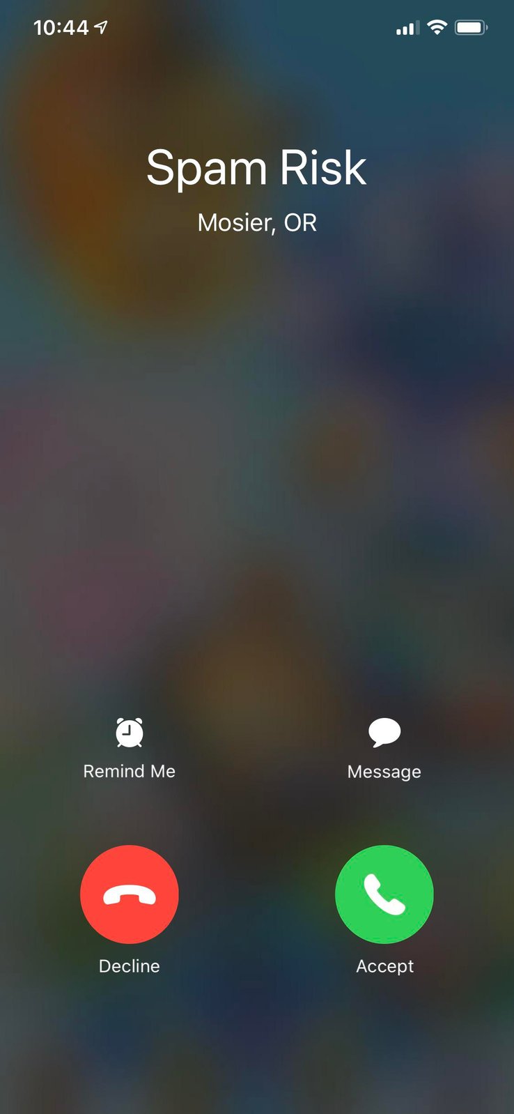 what does spam risk calls mean